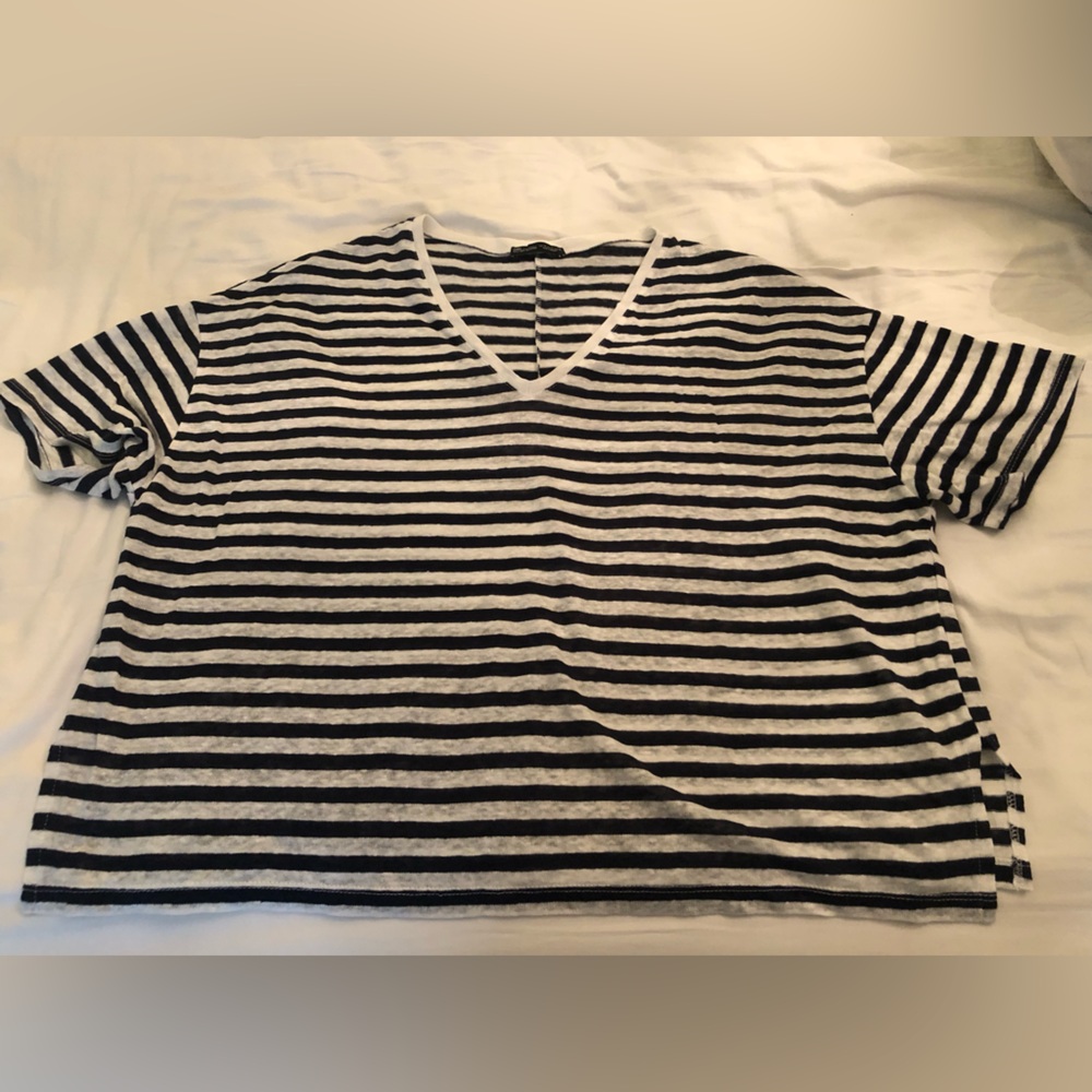 Zara summer cotton knit oversized jersey top.